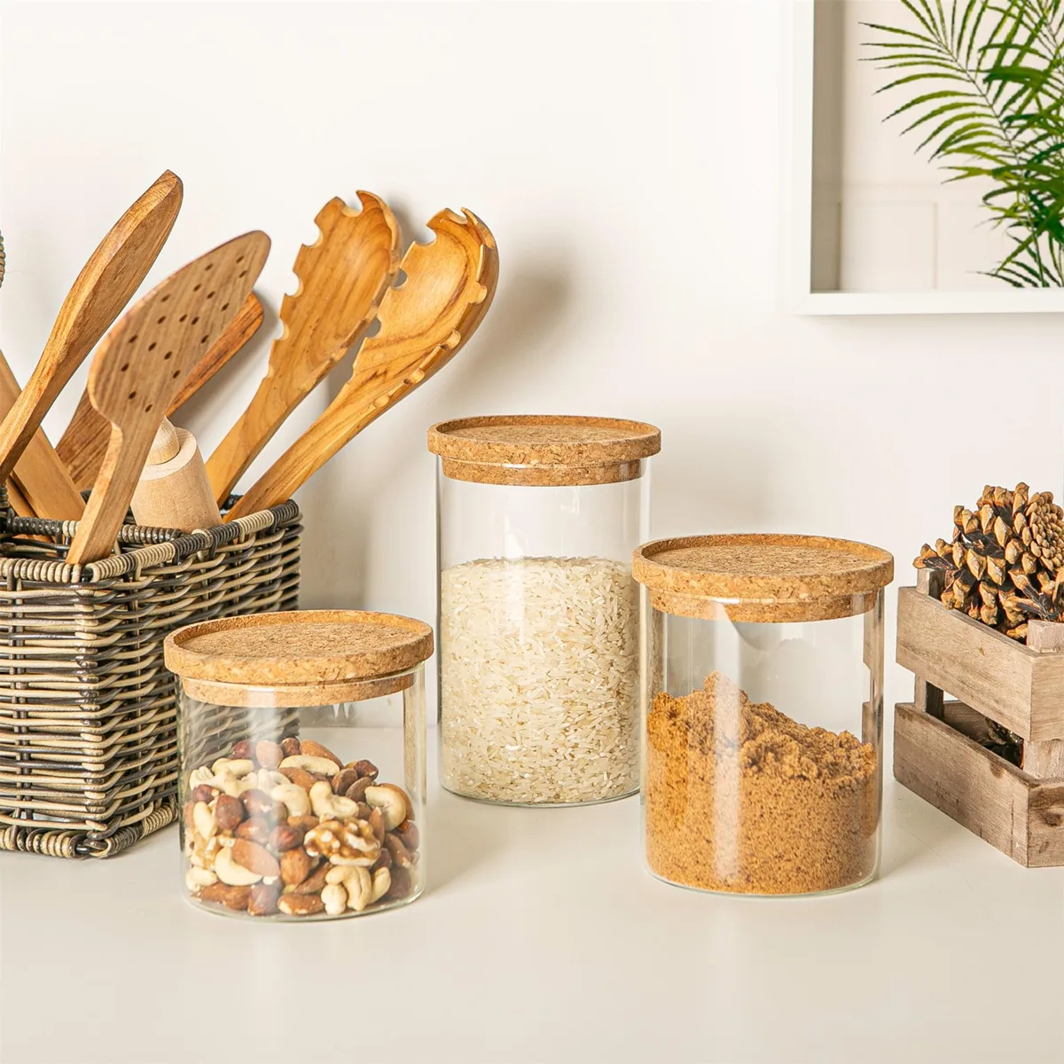 Glass Storage Jar Set